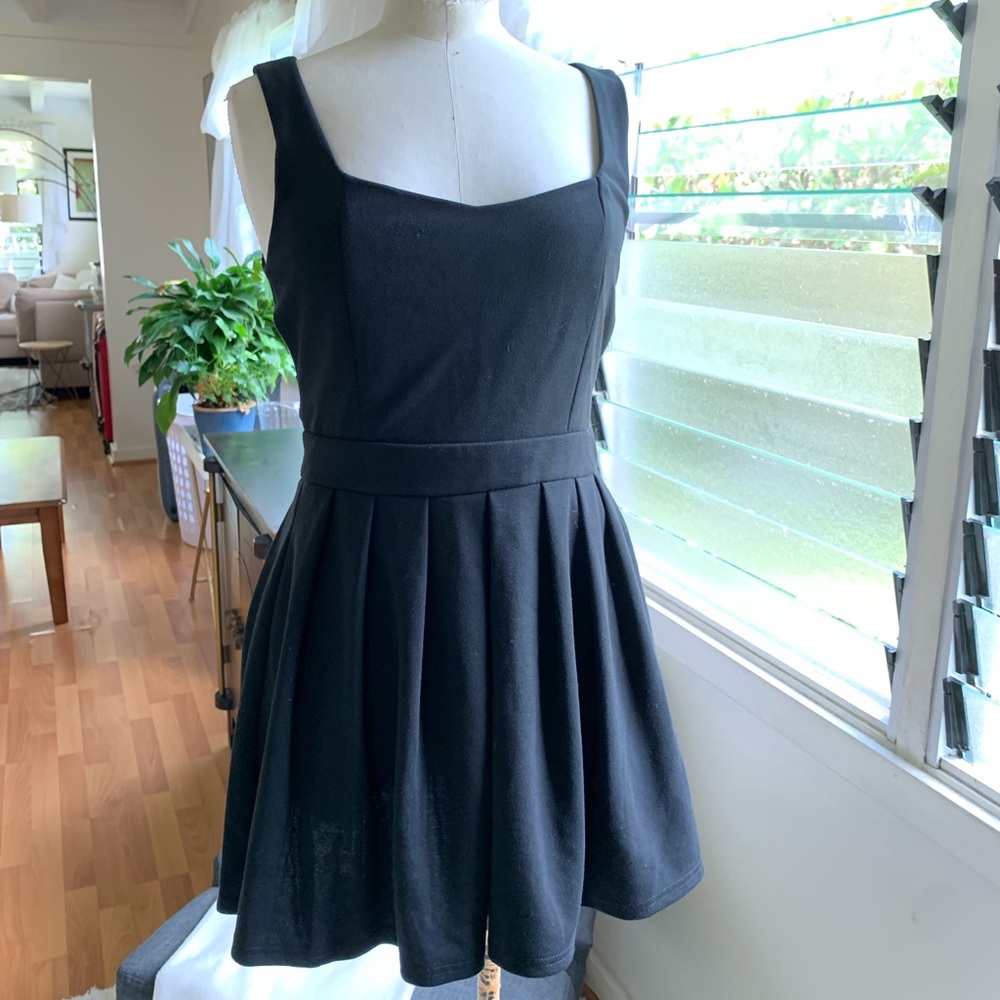 Cute black skater dress